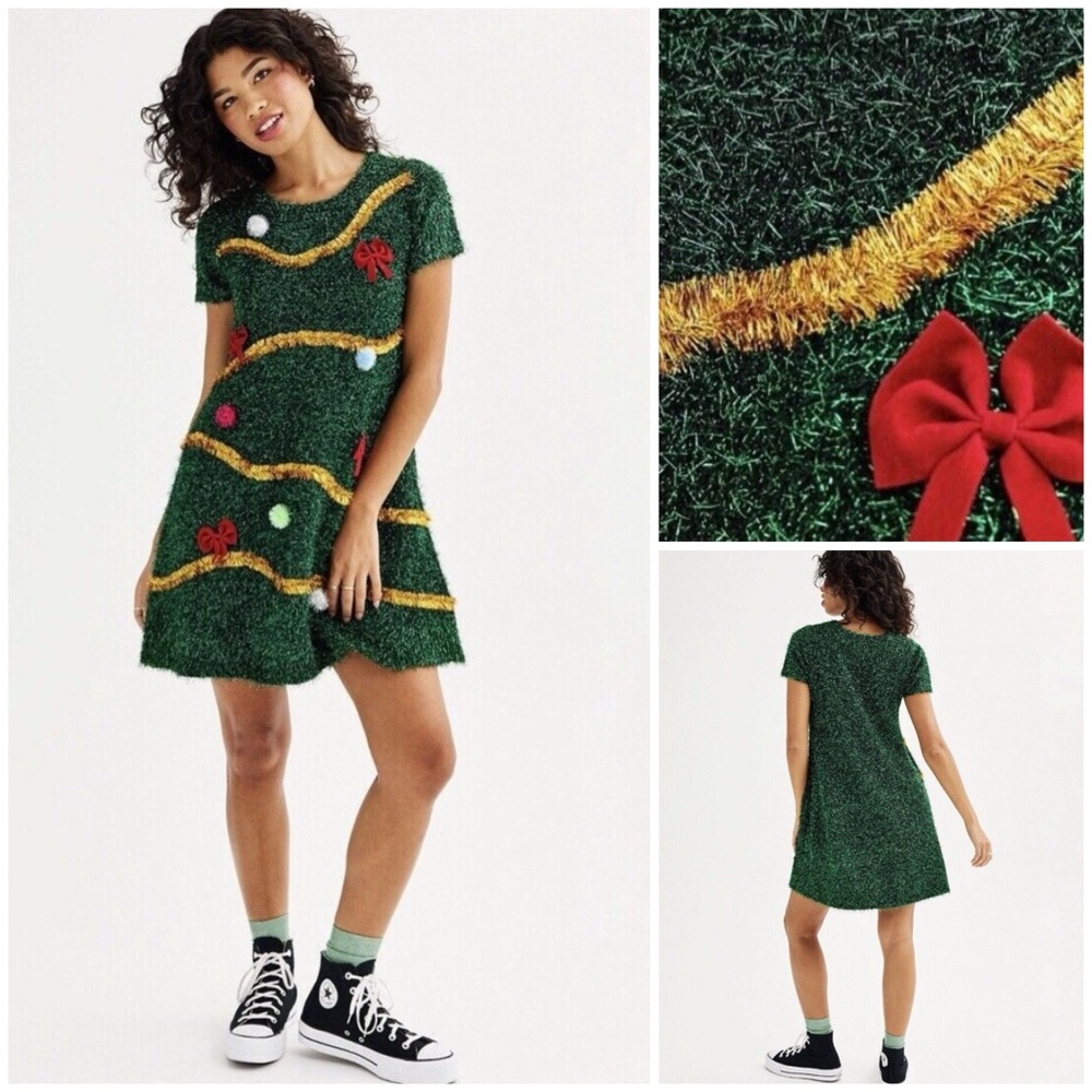 NEW JUNIORS UGLY Christmas Dress Size Small - Picture 5 of 16